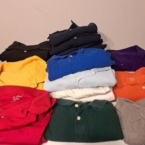22 Size 14 Xl Husky Polos.